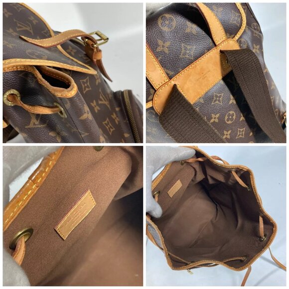 LOUIS VUITTON Monogram Sac Ado-Bosphore backpack bag Brown - Picture 14 of 14